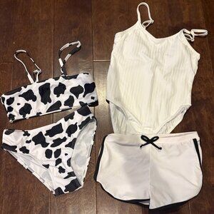 🔆 Shein black and white girl's swim bundle